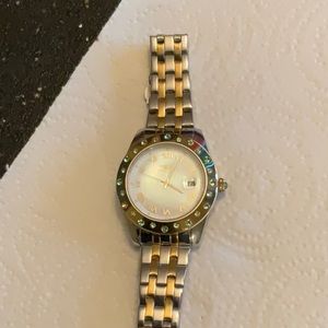 Genuine INVICTA Angel series 2 tone stainless steel watch with MOP face